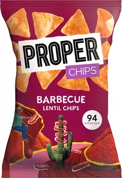 Een Proper lentil chips Barbecue, zak van 20 g koop je bij ShopXPress