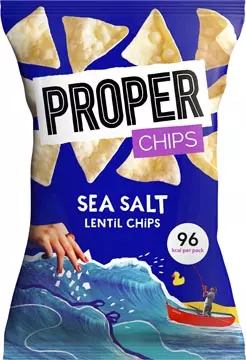 Een Proper lentil chips Sea Salt, zak van 20 g koop je bij ShopXPress