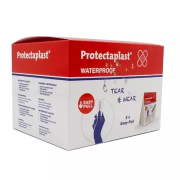 Een Protectaplast Tear & Wear Waterproof Easy-Pull, ft 25 x 72 mm, 5 x 40 stuks koop je bij ShopXPress