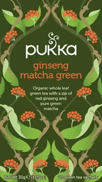 Een Pukka thee bio, Ginseng Matcha Green, pak van 20 stuks koop je bij ShopXPress