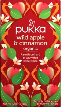 Een Pukka thee bio, Wild Apple - Cinnamon, pak van 20 stuks koop je bij ShopXPress