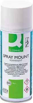 Een Q-CONNECT Quick Mount spray, permanent, spuitbus van 400 ml koop je bij ShopXPress