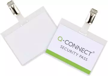 Een Q-CONNECT badge met clip 90 x 60 mm koop je bij ShopXPress