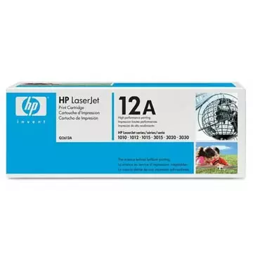 Een HP toner 12A, 2 000 pagina's, OEM Q2612A, zwart koop je bij ShopXPress