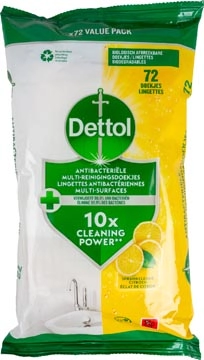 Een Dettol reinigingsdoekjes citrus, pak van 72 stuks koop je bij ShopXPress