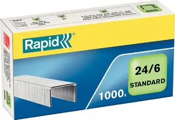 Een Rapid Nietjes 24/6, gegalvaniseerd, doos van 1.000 nietjes koop je bij ShopXPress