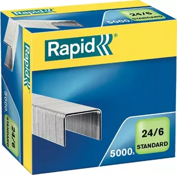 Een Rapid Nietjes 24/6, gegalvaniseerd, doos van 5.000 nietjes koop je bij ShopXPress