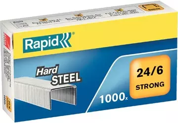 Een Rapid Nietjes 24/6, staal, doos van 1.000 nietjes koop je bij ShopXPress