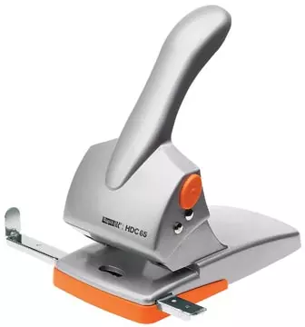 Een Rapid heavy duty perforator HDC65, 65 blad, grijs en oranje koop je bij ShopXPress