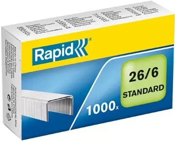 Een Rapid nietjes 26/6, doos van 1.000 nietjes koop je bij ShopXPress