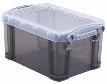 Een Really Useful Box 0,7 liter, transparant smoke koop je bij ShopXPress