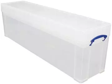 Een Really Useful Box 77 liter, transparant, per stuk verpakt in karton koop je bij ShopXPress