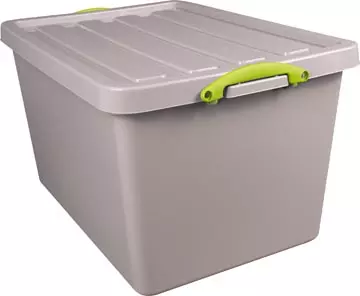 Een Really Useful Box Recycled opbergdoos 96 l, nestbaar, grijs koop je bij ShopXPress