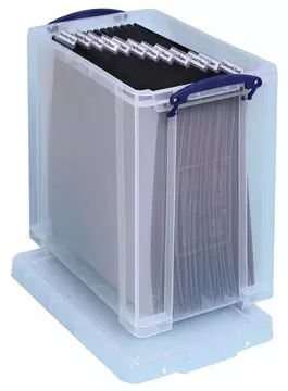 Een Really Useful Box opbergdoos 25 liter, transparant koop je bij ShopXPress