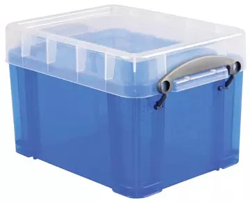 Een Really Useful Box opbergdoos 3 liter, transparant blauw koop je bij ShopXPress