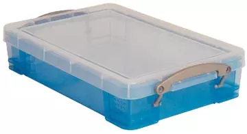 Een Really Useful Box opbergdoos 4 liter, transparant blauw koop je bij ShopXPress