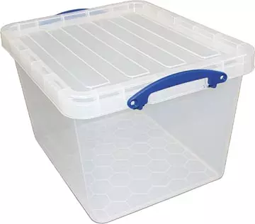 Een Really Useful Box opbergdoos 40 l, nestbaar, transparant koop je bij ShopXPress