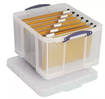 Een Really Useful Box opbergdoos 42 liter, transparant koop je bij ShopXPress