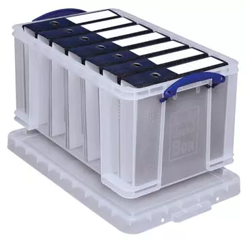 Een Really Useful Box opbergdoos 48 liter, transparant koop je bij ShopXPress