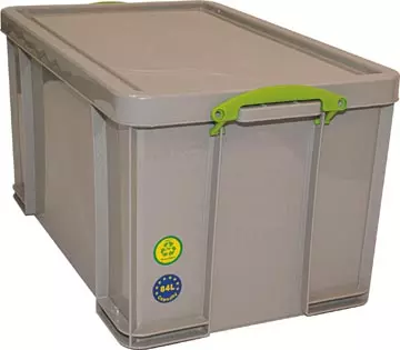 Een Really Useful Box opbergdoos 84 liter, gerecycleerd, grijs koop je bij ShopXPress