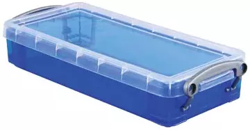 Een Really Useful Box pennenbakje 0,55 liter, transparant blauw koop je bij ShopXPress