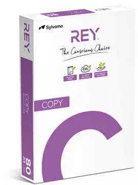 Een Rey Copy printpapier ft A4, 80 g, pak van 500 vel koop je bij ShopXPress