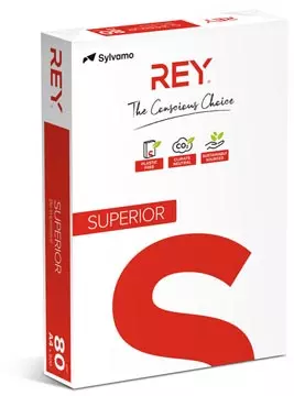 Een Rey Superior Document printpapier ft A4, 80 g, pak van 500 vel koop je bij ShopXPress