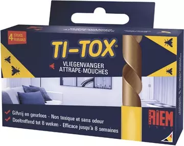 Een Riem Ti-Tox anti-vliegenkleefband, 4 stuks koop je bij ShopXPress