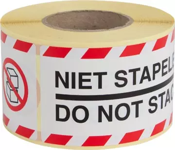 Een Rillprint etiketten Niet stapelen, ft 46 x 125 mm, rol van 250 stuks koop je bij ShopXPress