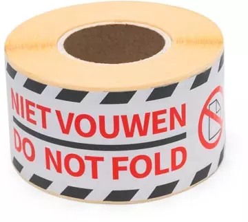 Een Rillprint etiketten Niet vouwen, ft 46 x 125 mm, rol van 250 stuks koop je bij ShopXPress