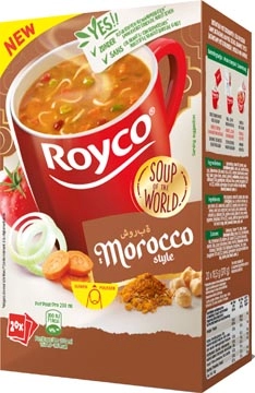 Een Royco Minute Soup Morrocan Style, pak van 20 zakjes koop je bij ShopXPress