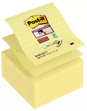 Een Post-it Super Sticky Z-notes, 90 vel, ft 101 x 101 mm, gelijnd koop je bij ShopXPress
