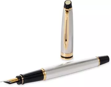 Een Waterman Expert vulpen, medium, zilver/goud, in giftbox koop je bij ShopXPress