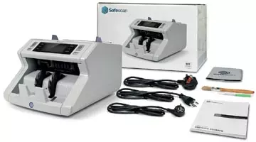 Een Safescan biljettelmachine 2250, met 3-voudige valsgelddetectie koop je bij ShopXPress