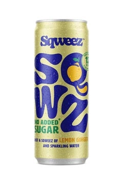 Een SQWZ frisdrank Lemon Ginger BIO, blikje van 25 cl, pak van 12 stuks koop je bij ShopXPress