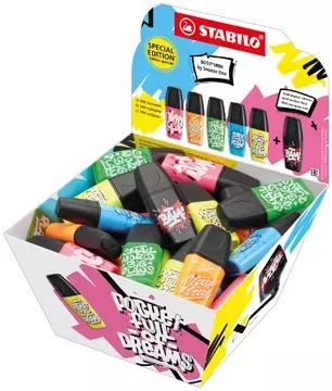 Een STABILO BOSS MINI markeerstift Snooze One, display van 50 stuks koop je bij ShopXPress