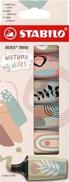 Een STABILO BOSS MINI naturevibes markeerstift, geassorteerde kleuren, blister van 6 stuks koop je bij Supplierz BV