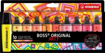 Een STABILO BOSS ORIGINAL markeerstift Arty, kartonnen etui van 10 stuks in geassorteerde kleuren koop je bij ShopXPress