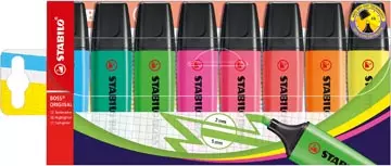 Een STABILO BOSS ORIGINAL markeerstift, etui van 8 stuks, assorti koop je bij ShopXPress