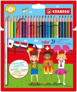 Een STABILO Color kleurpotlood, kartonnen etui van 24 stuks koop je bij ShopXPress