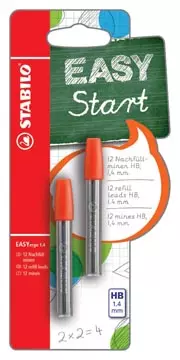 Een STABILO EASYergo potloodstift, 1,4 mm, HB, blister van 2 kokers van 6 stuks koop je bij ShopXPress