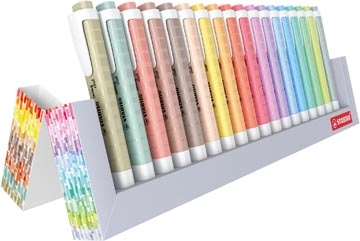 Een STABILO SWING COOL naturecolor markeerstift,geassorteerde kleuren, deskset van 18 stuks koop je bij Supplierz BV