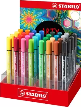 Een STABILO pen 68 viltstift MAX ARTY, display van 32 stuks, assorti koop je bij ShopXPress