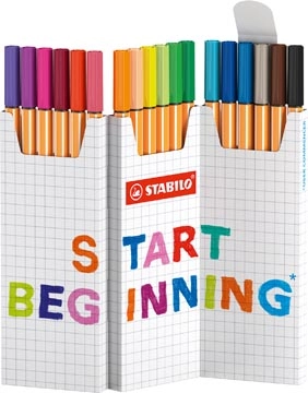 Een STABILO point 88 fineliner, geassorteerde kleuren, deskset van 18 stuks koop je bij Supplierz BV