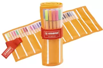 Een STABILO point 88 fineliner, rollerset van 30 stuks in geassorteerde kleuren koop je bij ShopXPress