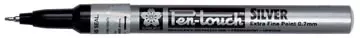 Een Sakura paint Marker Pen-Touch punt van 0,7 mm, zilver koop je bij ShopXPress