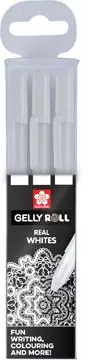 Een Sakura roller Gelly Roll Basic wit, etui van 3 stuks koop je bij ShopXPress