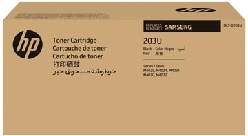 Vous pouvez acheter un Samsung by HP toner MLT-D203U, 15.000 pages, OEM SU916A, noir chez Supplierz BV