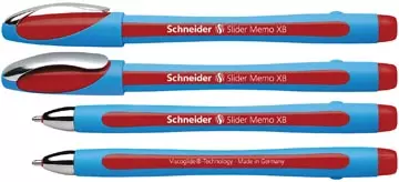 Een Schneider Balpen Slider Memo XB rood koop je bij ShopXPress