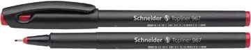 Een Schneider Fineliner Topliner 967 rood koop je bij ShopXPress